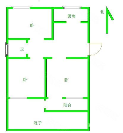 江南新村 简装3房 30平院子 随时看房 狮子山小学 十一中