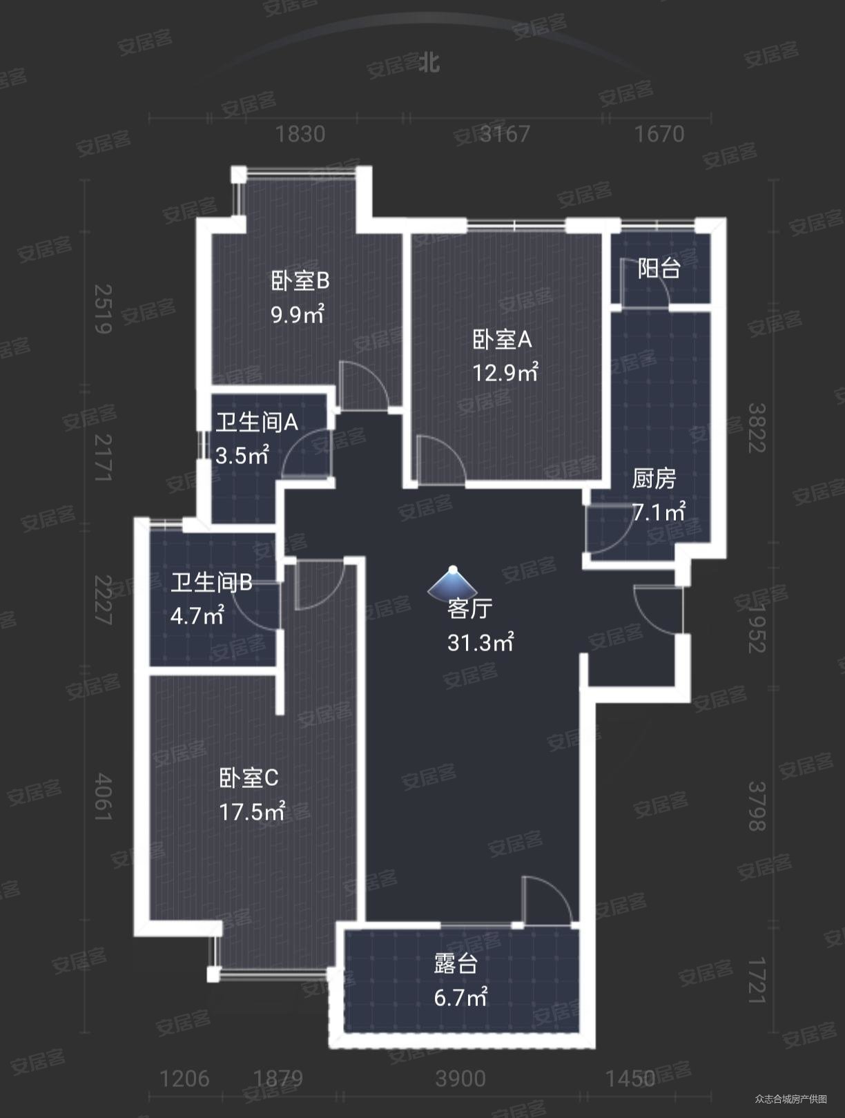 出行方便,富力城(南区)二手房,188万,3室2厅,2卫,123平米-西安安居客