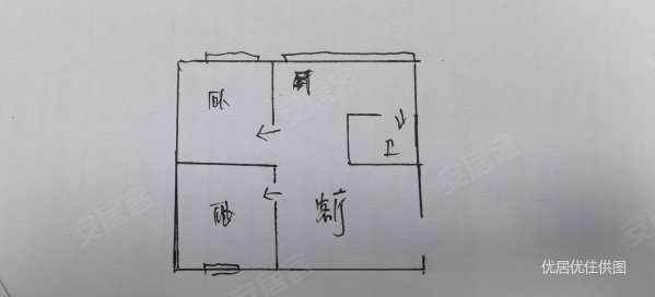 南岳路15号小区2室1厅1卫52㎡南北53万