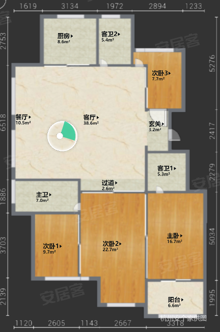 云水湾,电梯洋房,4房2厅2卫