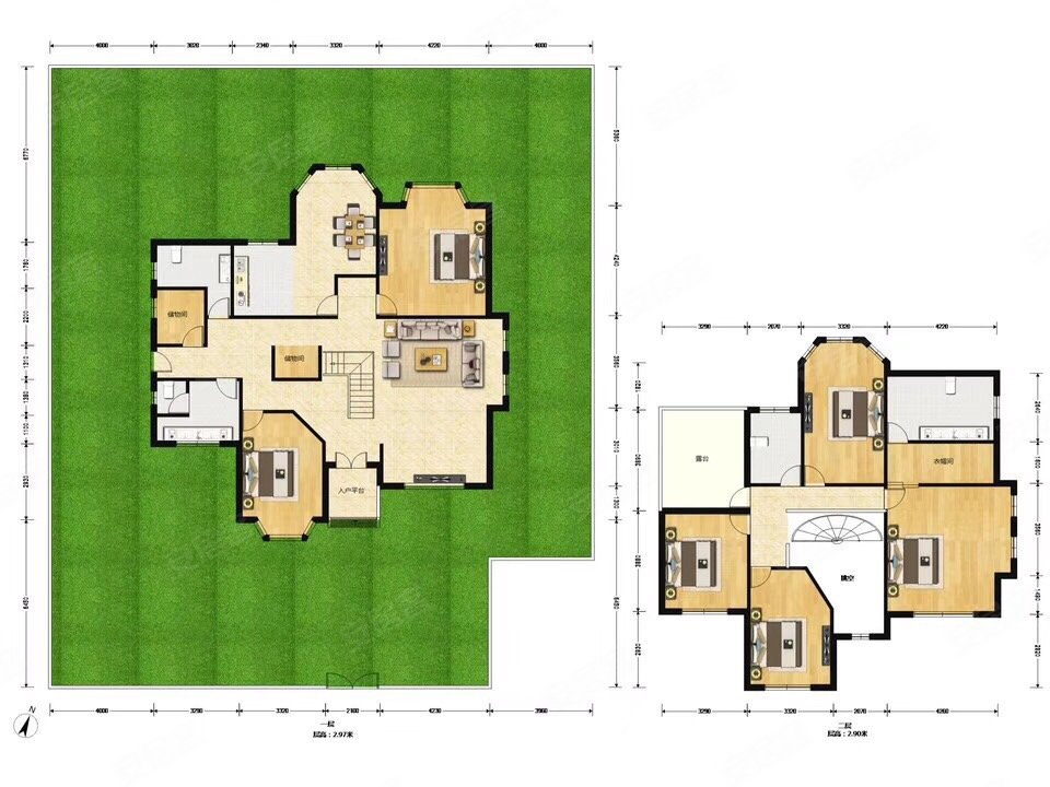 新上海花园洋房独栋别墅 花园500平 挑空6米客厅满五年v1