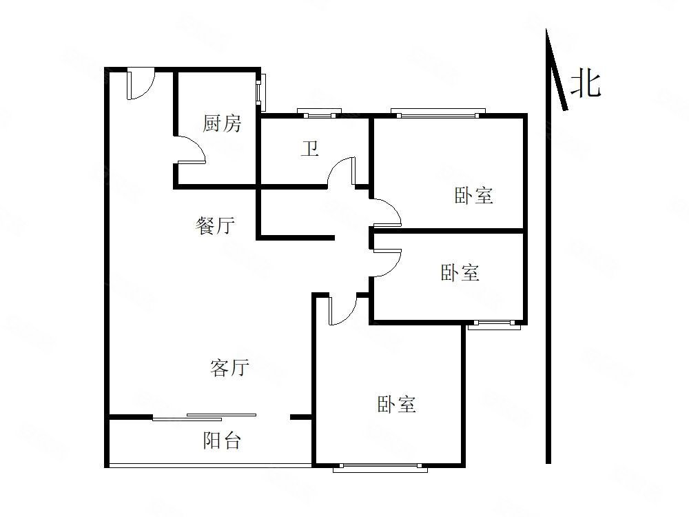 联发欣悦学府3室2厅1卫82㎡南115万
