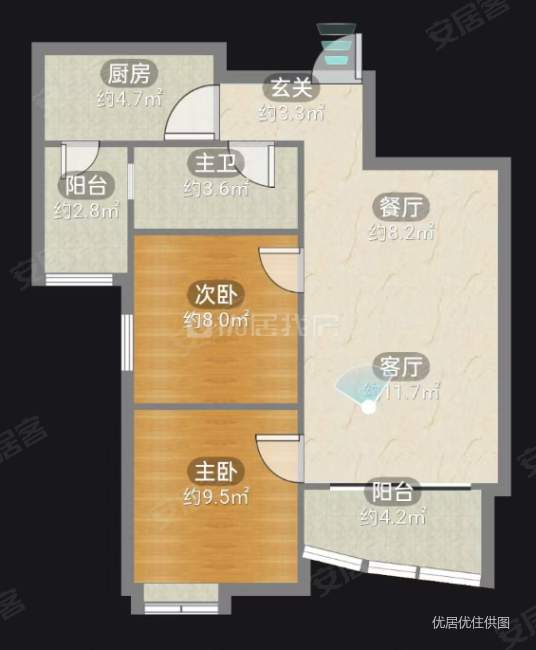 衡阳碧桂园水蓝天2室2厅1卫83.9㎡南35.8万