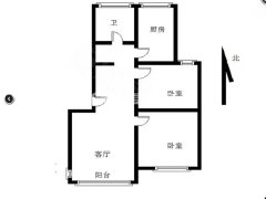 南疃社区(A区) 2室1厅1卫  精装修67平米