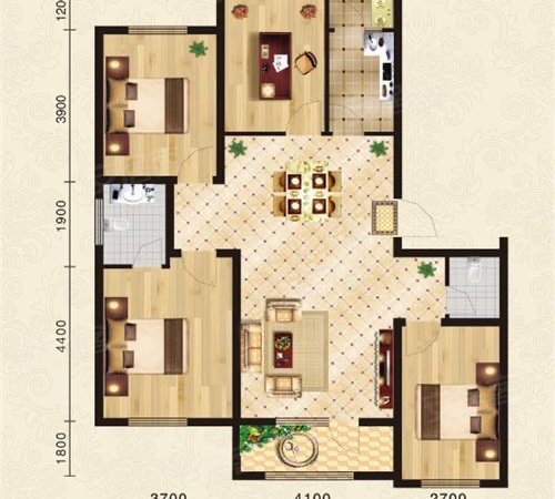 上海青浦朱家角海上湾鹭居(公寓住宅)海上湾鹭居 3房2厅2卫 免费停车