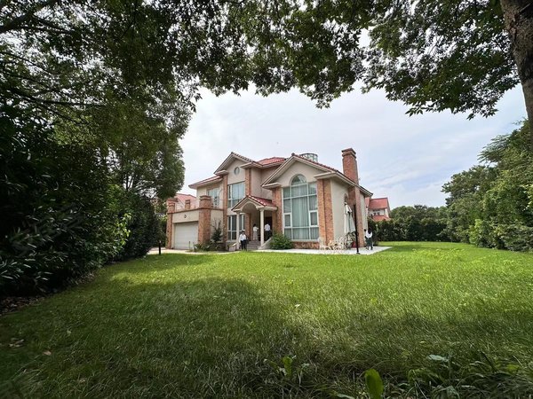 上海闵行马桥中房森林别墅新出简约奶油风独栋别墅 挑高厅 居家工作室