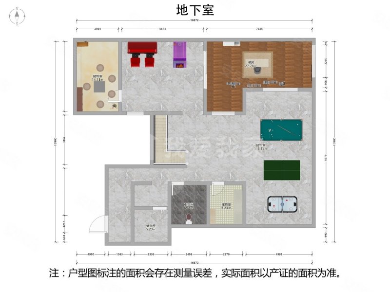 美庐76樽5室3厅3卫494.8㎡南北3380万