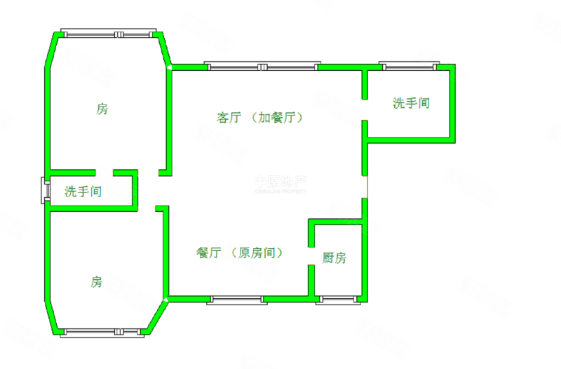 广九三马路7号大院3室2厅1卫103㎡南北480万