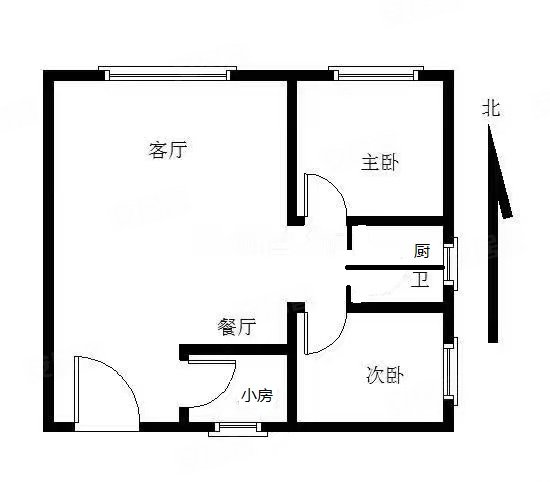 敏捷华美国际2室2厅1卫73.72㎡南北92万