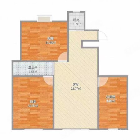 星空喜园3室2厅1卫130㎡南北110万