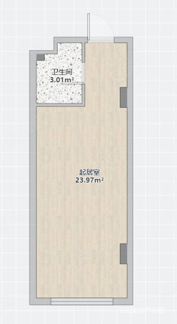 光耀上城1室0厅1卫54.08㎡南28.6万