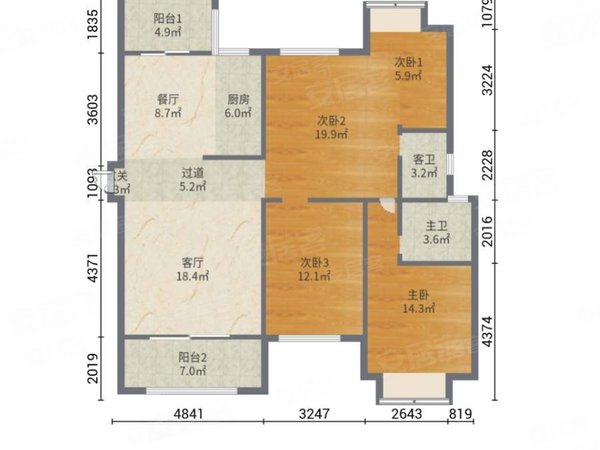 永春其他永春其他鼎盛城上城鼎盛城上城 4室2厅2卫出租房源真实图片