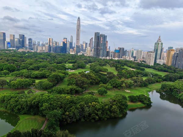 深圳福田车公庙天安高尔夫花园珑园实拍天安高尔夫珑园 全高尔夫景4房