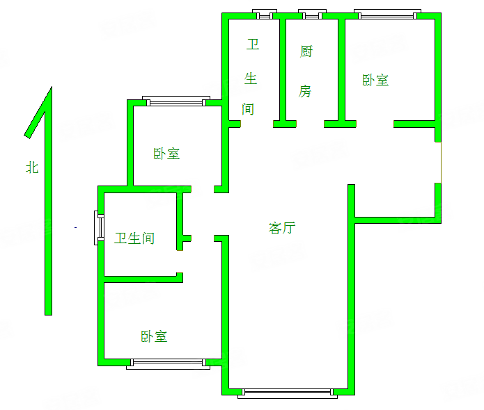 西山燕庐3室2厅2卫126.76㎡南北730万