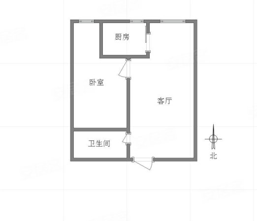 祈年悦城1室1厅1卫61㎡北65万