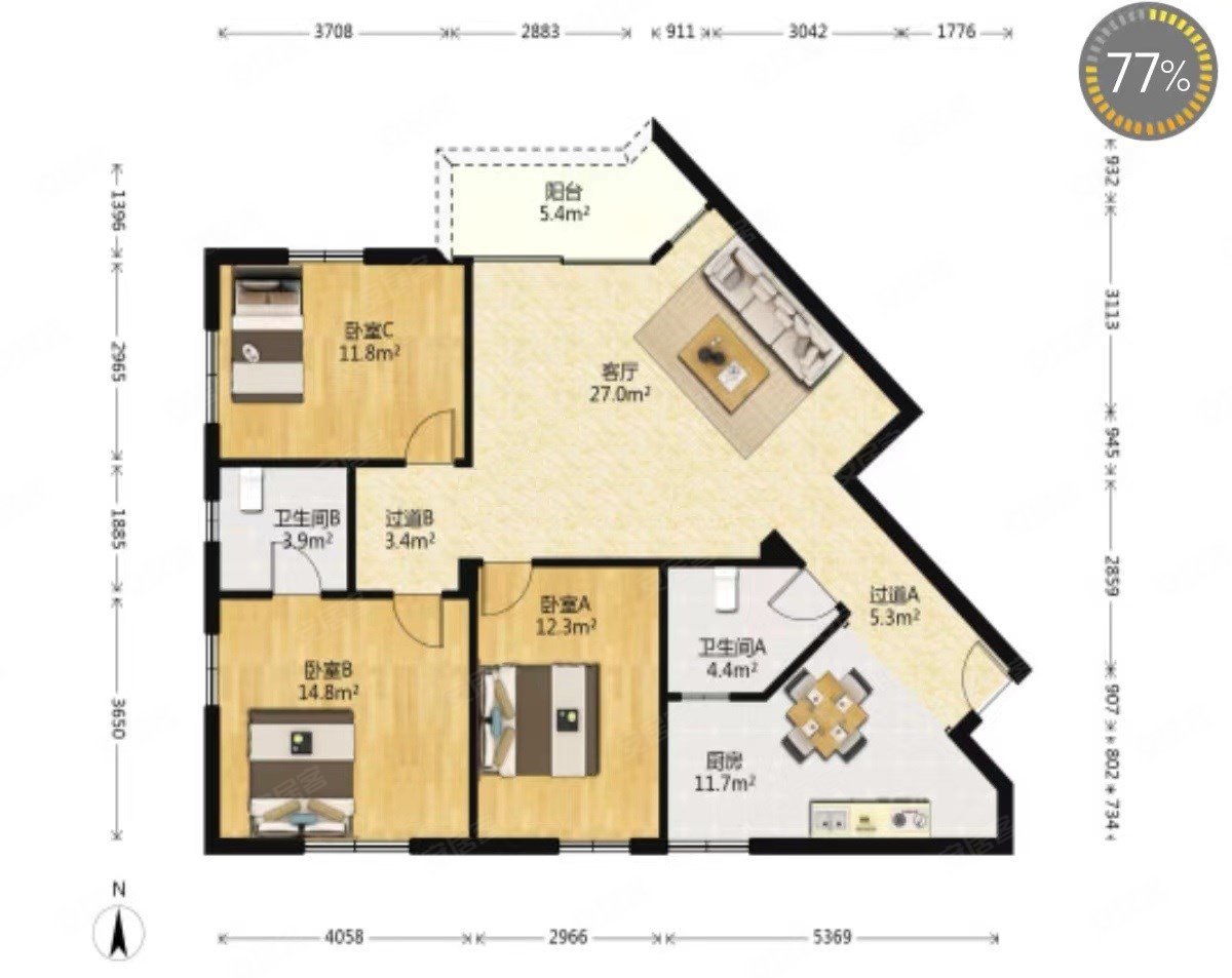 暨南花园 环境优美 近地铁 出行方便 正南朝向 电梯房,暨南花园二手房