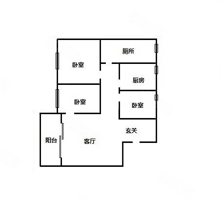 园田居3室2厅1卫78㎡东289万