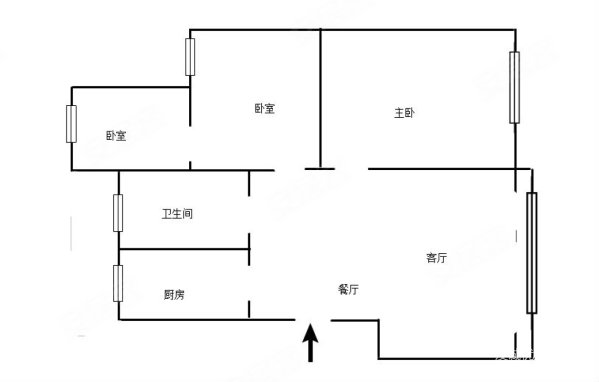 颐和花园3室2厅1卫133.8㎡东68万