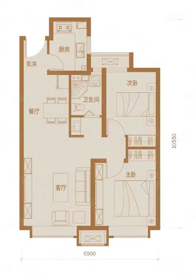 金海云城芯云园南北通透电梯房满二高楼层视野好