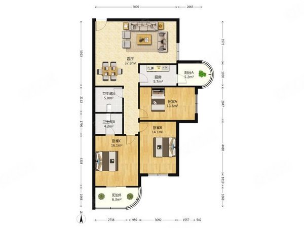 金鹰天地租房,金鹰公馆高性价比,舒适环境等你享受,花山租房-马鞍山58