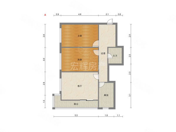 省政府家属院2室1厅1卫75㎡西南106万