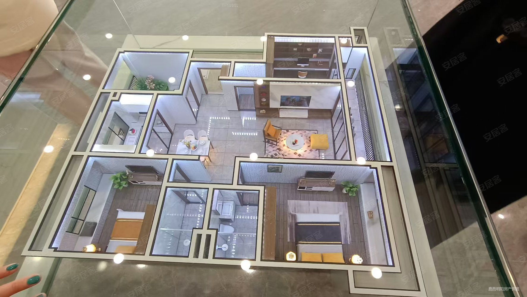 鹿邑建业城七期3室2厅2卫128㎡南北76万