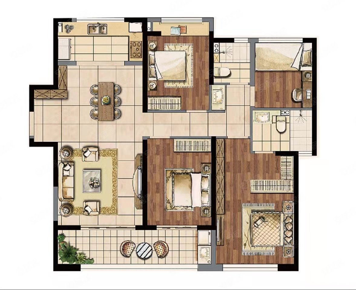 建发泱誉四房二卫纯毛胚楼层特别好看中价格可聊