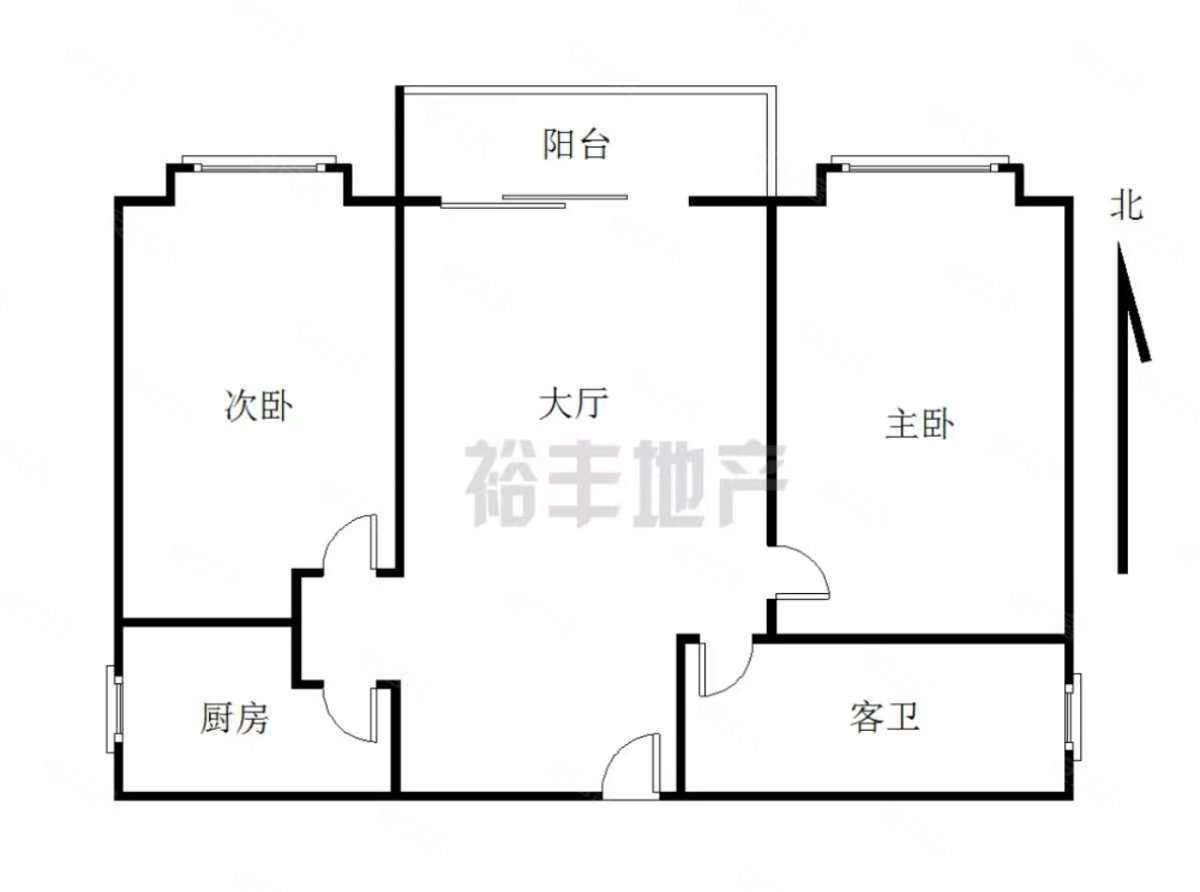 廉江锦绣华景2室2厅1卫65㎡东北45万