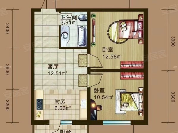 【多图】长圳新村,公明租房,急租长圳新村,小两房一厅,光线好,干净