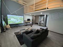 海口龙华城西海口 龙湖天街旁 100寸投影 复式一房 带车位 拎包入住出租房源真实图片