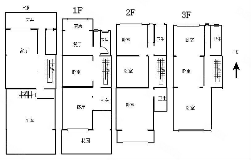 春江美庐(别墅)5室3厅4卫140.17㎡南1900万