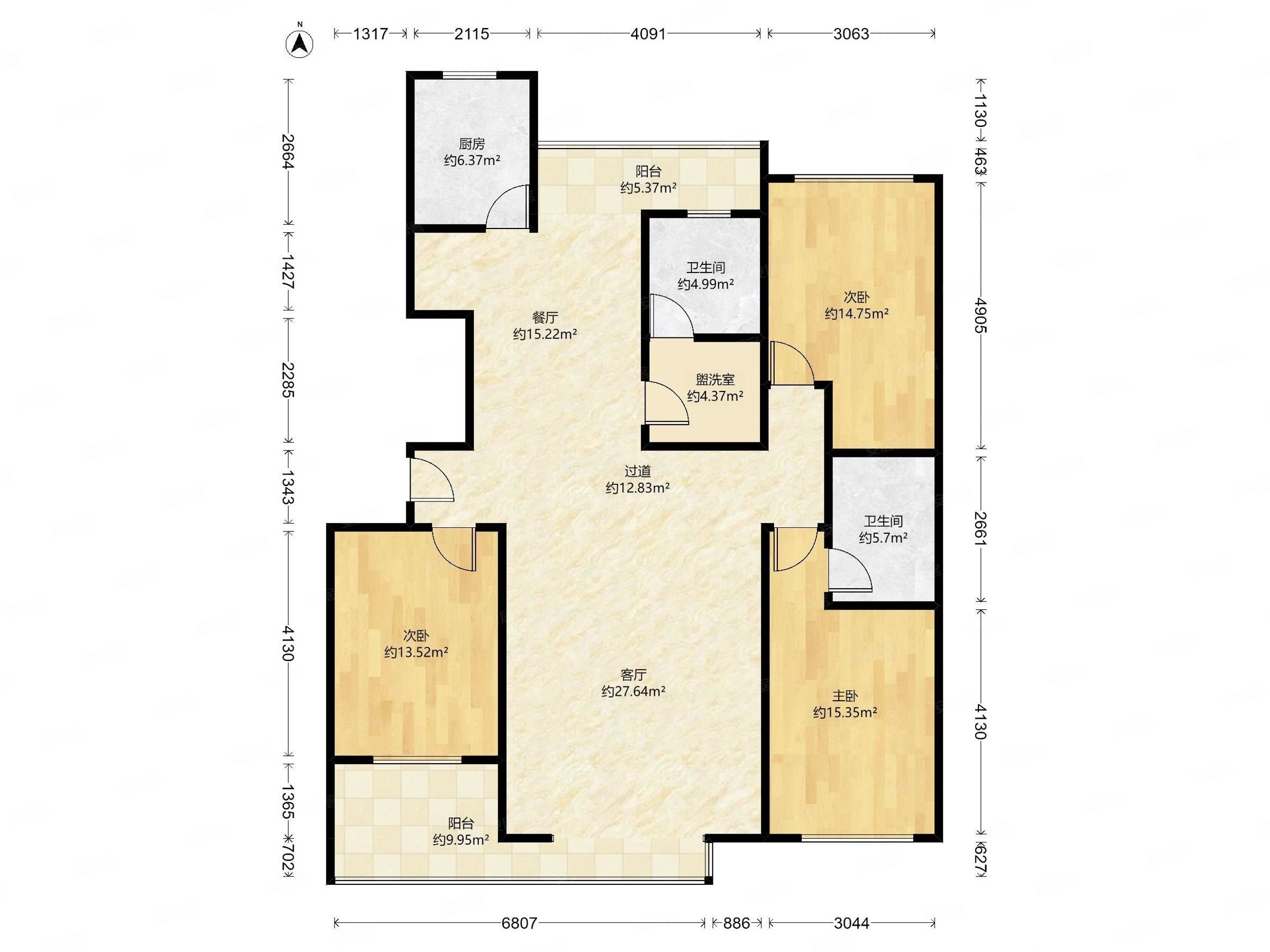 00平 南北 诚心出售 价格可议,泊爱蓝岛二手房,298万,3室2厅,2卫,157