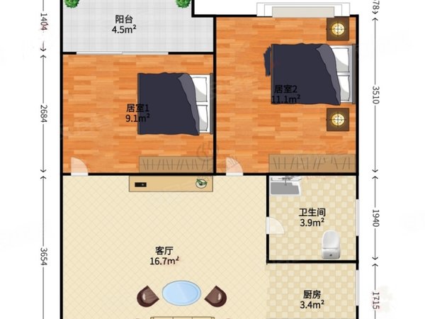 深圳南山蛇口水湾1979水湾地铁站 水湾1979 精装2房全齐出租 看房随时