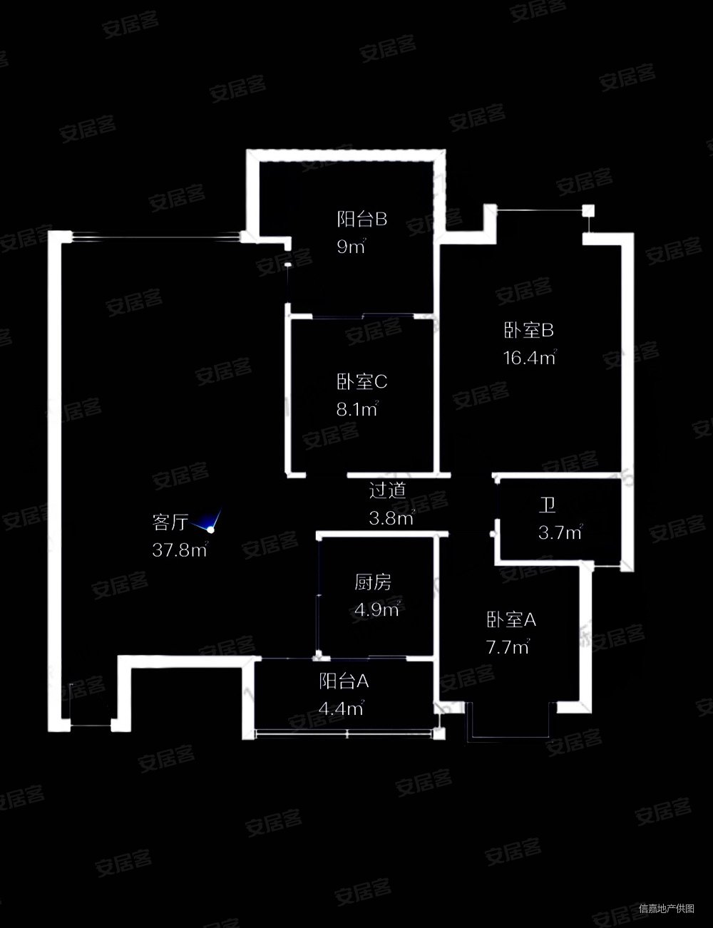随时看银石雅园头排景观视野无遮挡带10方阳台可遇不可求的户型