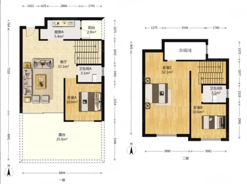 恒大城一期 小洋房 送40平大露台 老证 舒适性高