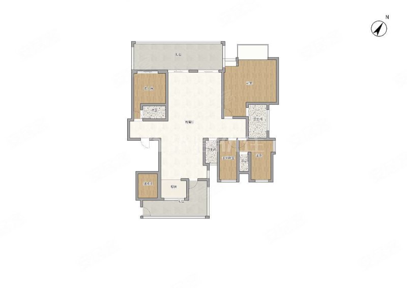 嘉和城高迪公馆5室2厅4卫268㎡南北295万