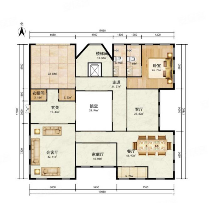 远洋lavie785平9    5室3厅5卫