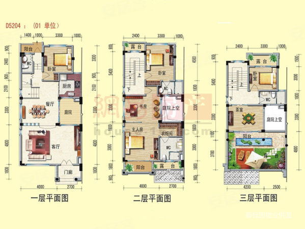 碧桂园假日半岛花园5室2厅4卫232㎡西250万