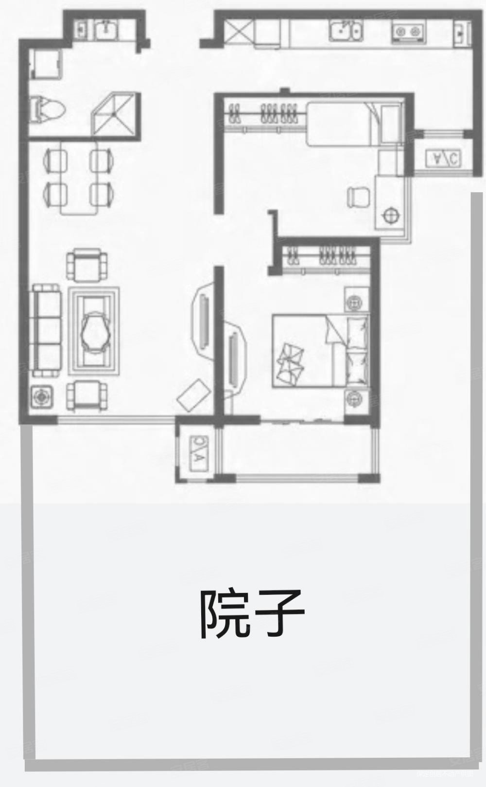 维多利亚上院2室2厅1卫84.39㎡南64万