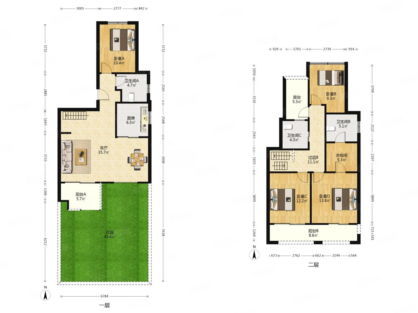 精装边户复式下跃 带院子 使用面积大 诚心卖 看房方便
