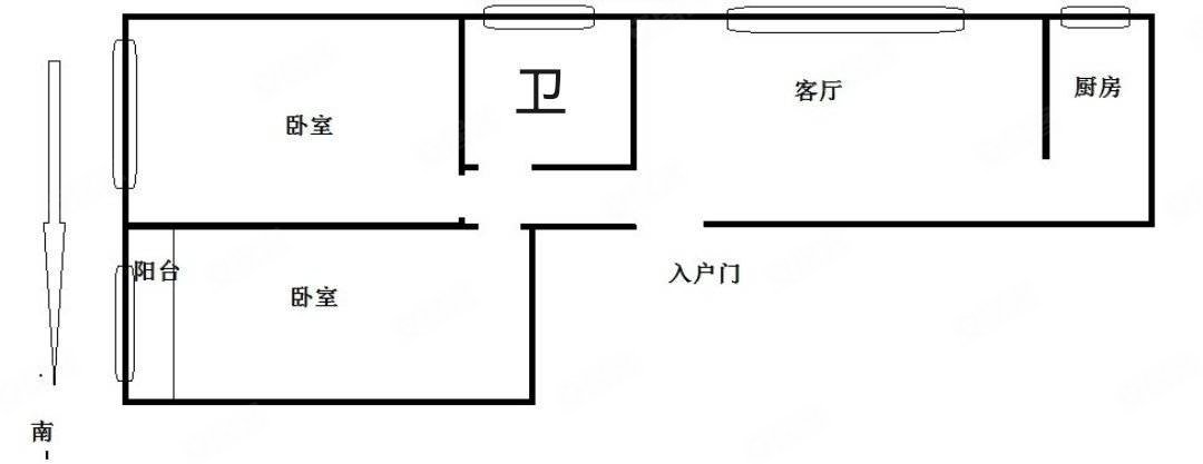 阿尔卡迪亚盛园(五期)2室2厅1卫80㎡南北59万