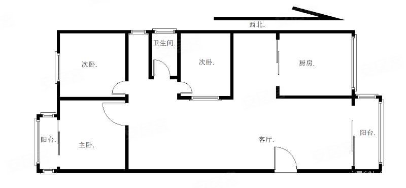 心海州3室2厅1卫86.47㎡南188万