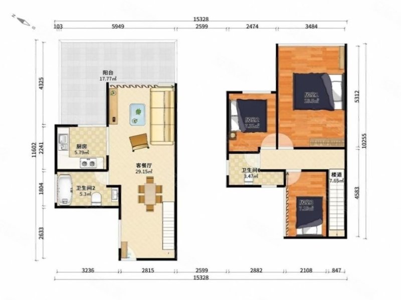 鸿荣源禧园~带车位~采光充足~交通便利
