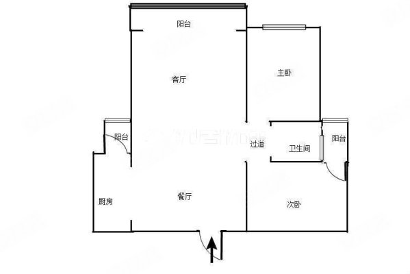 金安东诚2室2厅1卫88㎡东91.9万