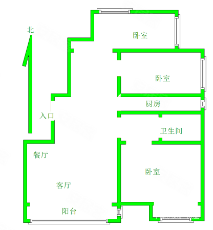 浭阳乐郡3室2厅1卫110㎡南北74.5万