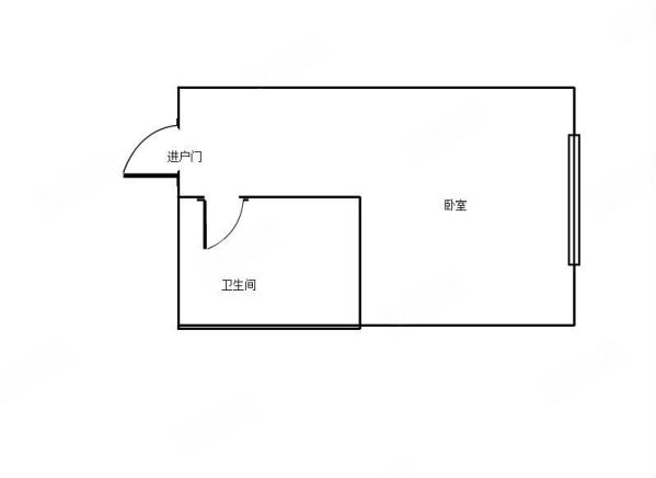 华业国际城1室1厅1卫72㎡南北31.6万