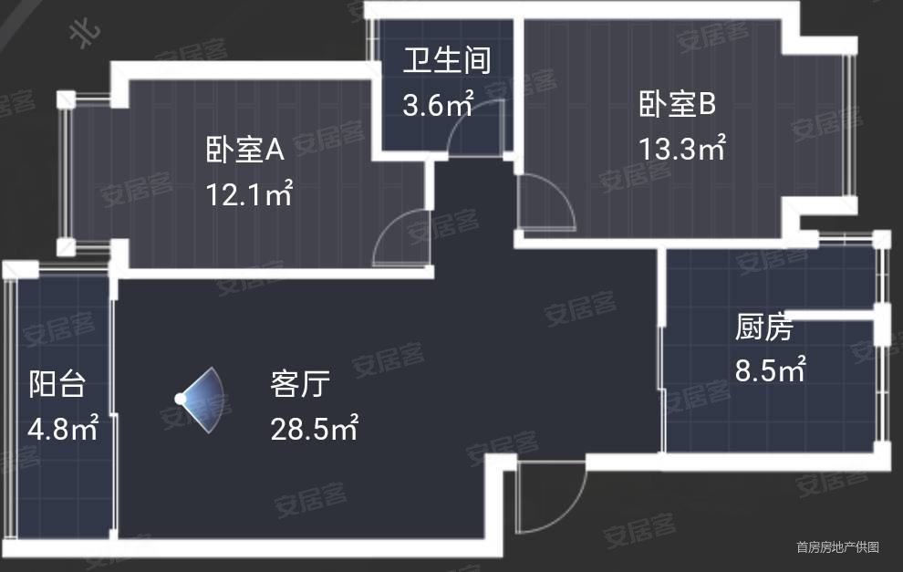 沙冲路地铁口中环香榭枫林全新精装两室两厅