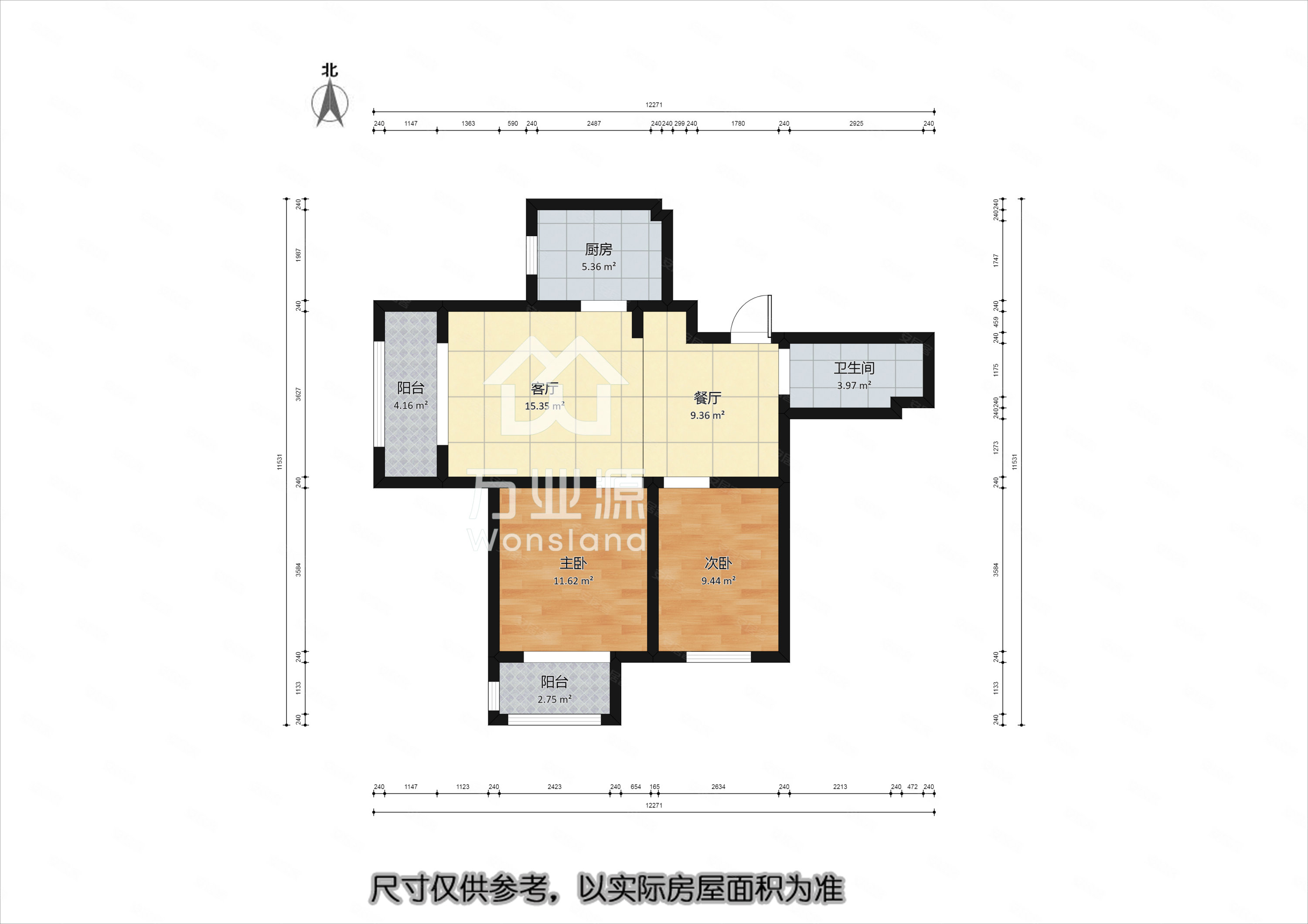 润景苑2室1厅1卫98.39㎡西南121万