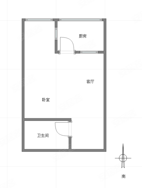 富力院士廷(商住楼)11室1厅1卫37.08㎡南18万