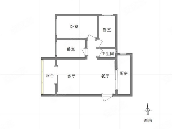 珠江城(d区) 3室2厅1卫 电梯房 精装修 84平,巴南租房-重庆58安居客